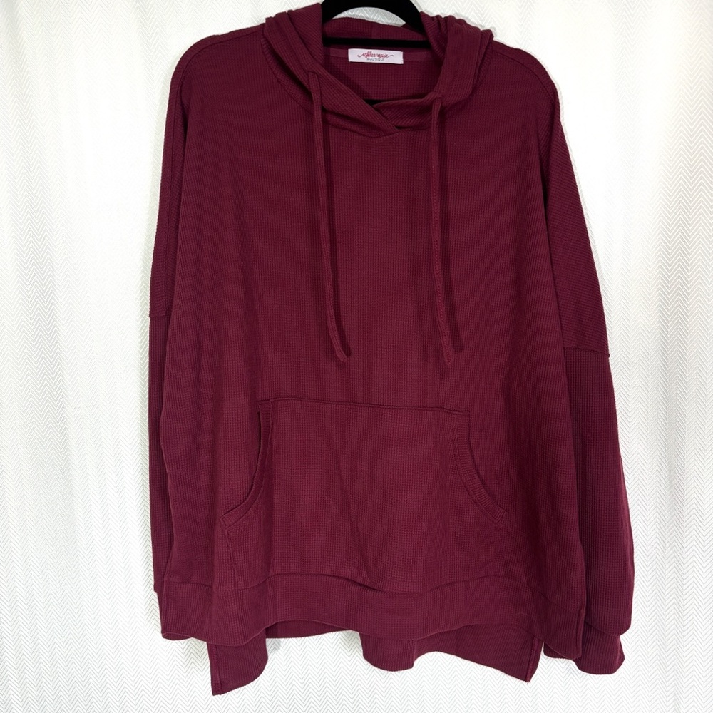 Ashlee Marie Boutique Waffle Knit Hoodie Size XL